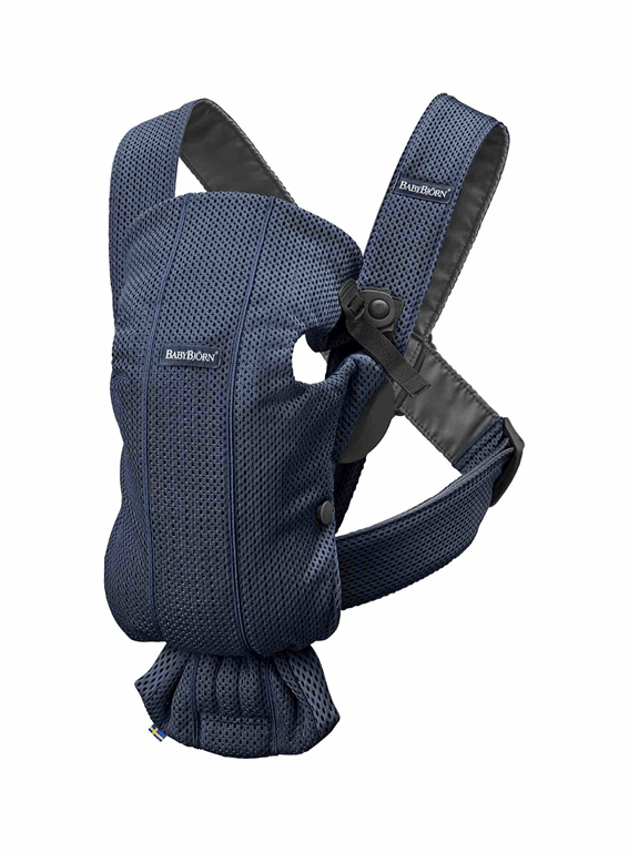 BabyBjorn, Mini 3D MESH - nosidło biodrowe-Ciemno Niebieski