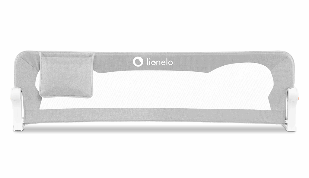 Lionelo, Barierka ochronna do łóżka Eva-Grey Melange