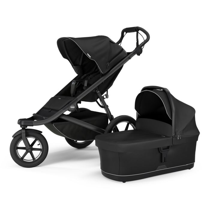 Thule Urban Glide 3 - trójkołowy wózek biegowy z gondolą-Black on Black