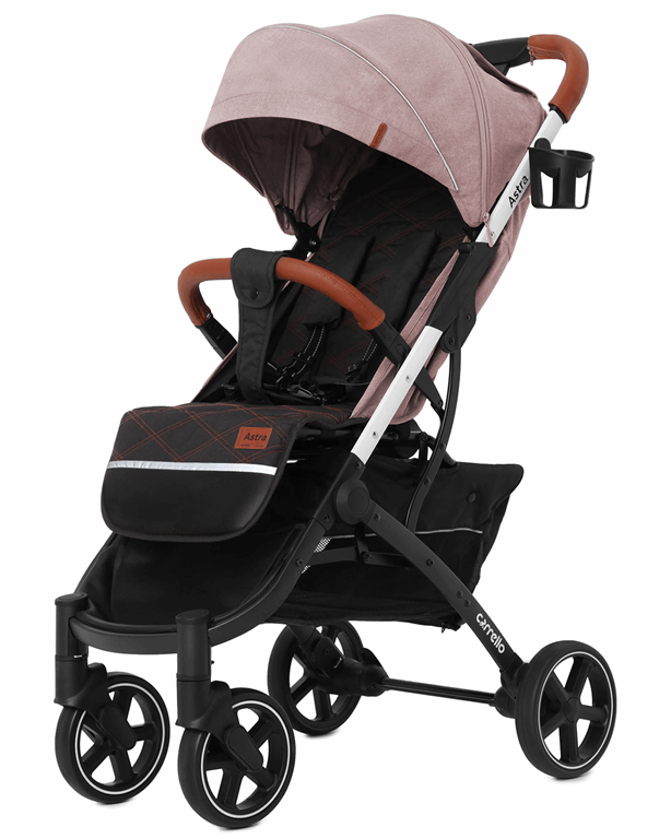 Carrello Astra - dziecięcy wózek spacerowy-Apricot Pink