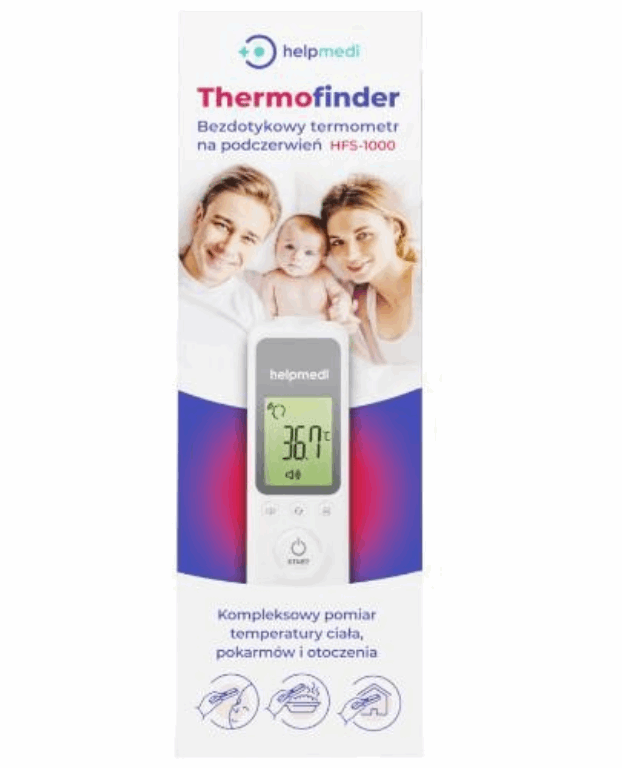Helpmedi Thermofinder HFS-1000 bezdotykowy termometr na podczerwień - HFS-1000
