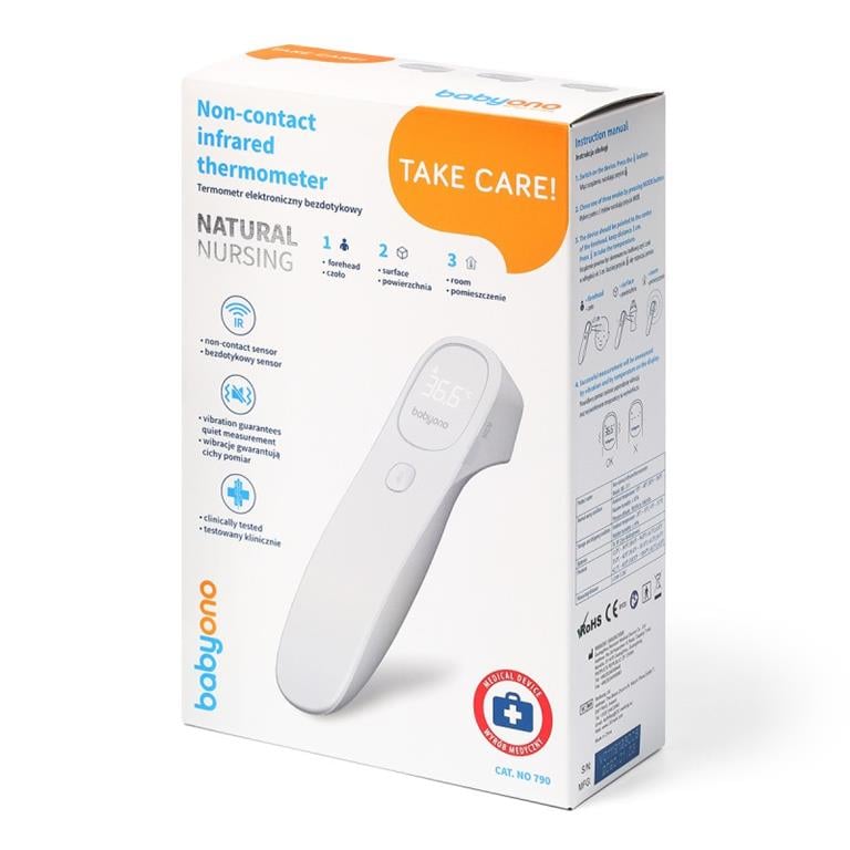 Babyono Termometr elektroniczny bezdotykowy Natural Nursing - 790