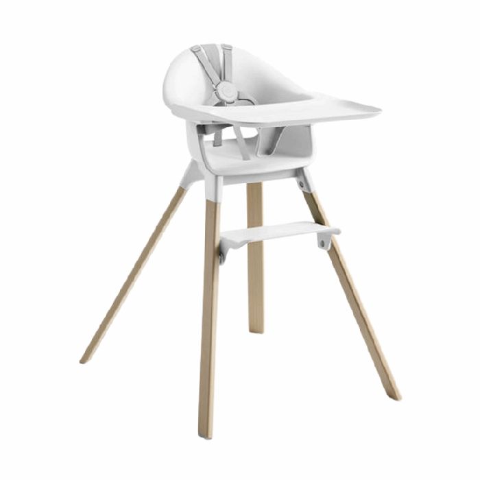 Stokke Clikk - krzesełko do karmienia + torba podróżna gratis-White