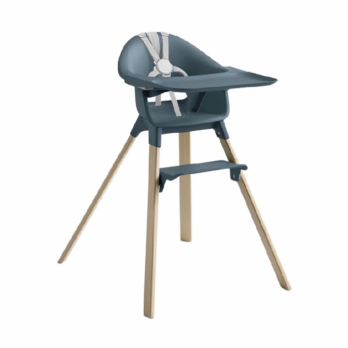 Stokke Clikk - krzesełko do karmienia + torba podróżna gratis- Fjord Blue