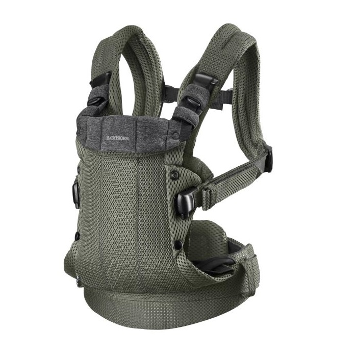 BabyBjorn Harmony 3D Mesh - nosidełko dla dzieci od narodzin do 3 roku życia-Zielony