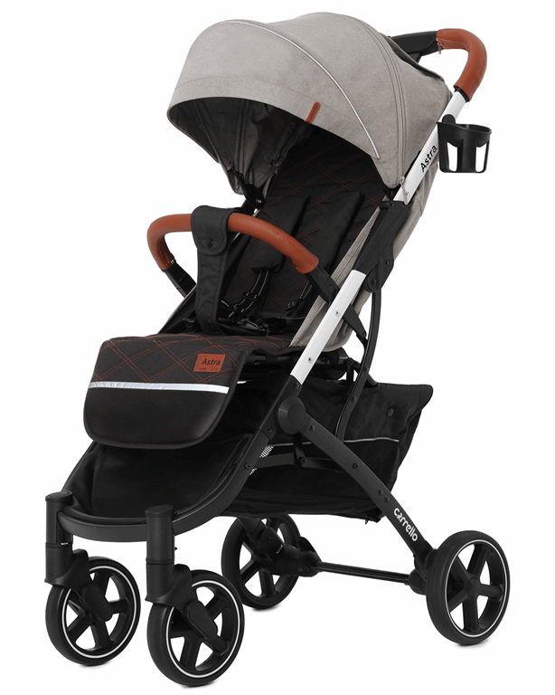 Carrello Astra - dziecięcy wózek spacerowy-Snow Beige