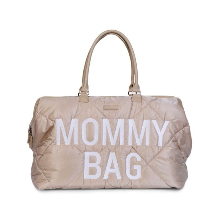 Childhome Mommy Bag- Torba podróżna dla mamy-Pikowana Beżowa