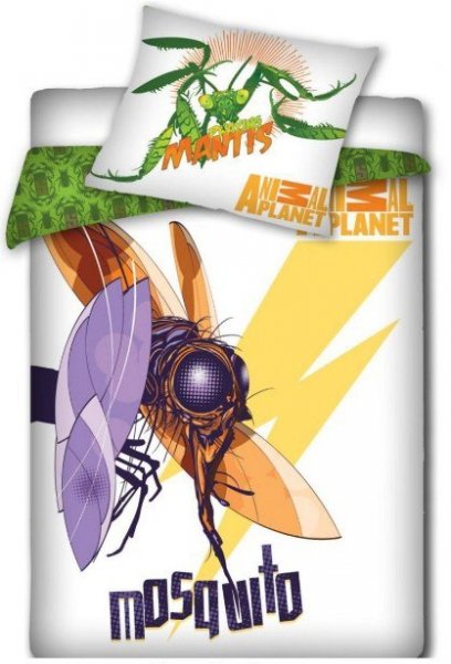 Pościel licencyjna Animal Planet 100% bawełna 160x200 - Mosquito - Komar