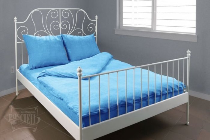 Pościel Frotte wz. 17 niebieski rozmiar 160x200