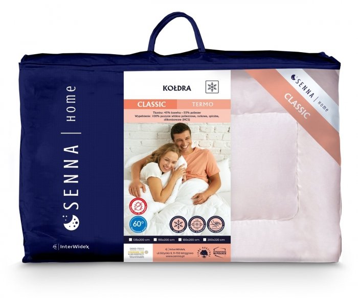 Kołdra CLASSIC TERMO Inter-Widex 135x200 wz. różowy