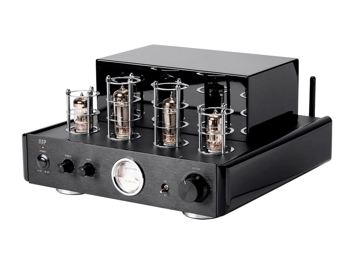 Wzmacniacz lampowy monoprice 50 watt z bluetooth i wyjściem przedwzmacniacza