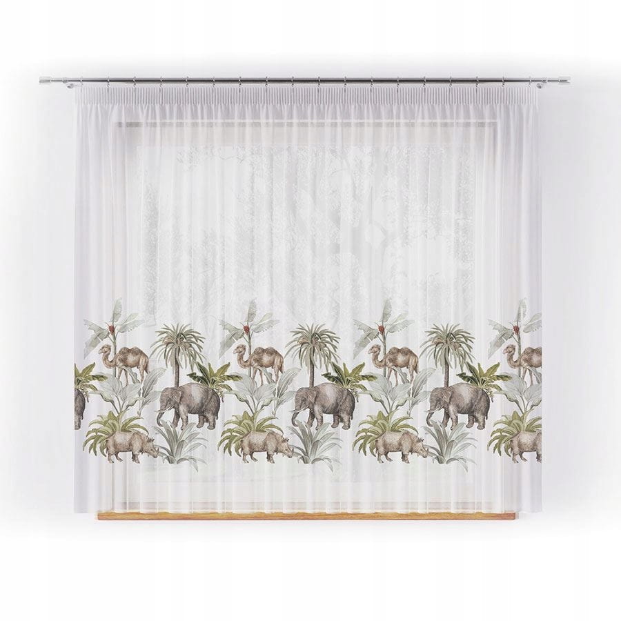 Safari Pojazdy Firana dla dzieci gotowa 140x250