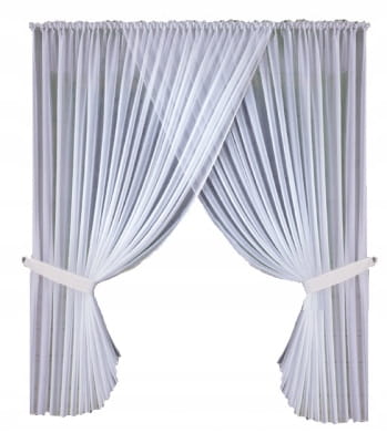 Firana z woalu kreszowanego Lilia 250x400 - elegancka dekoracja okna