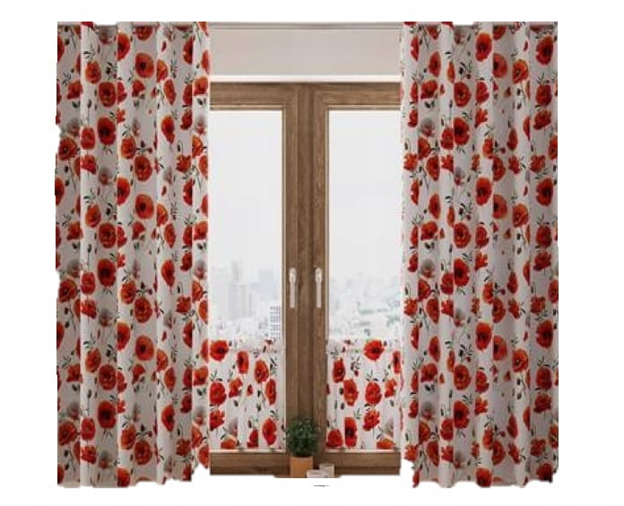 Komplet do kuchni Maki zazdrostki+zasłony 150x270 - idealne
