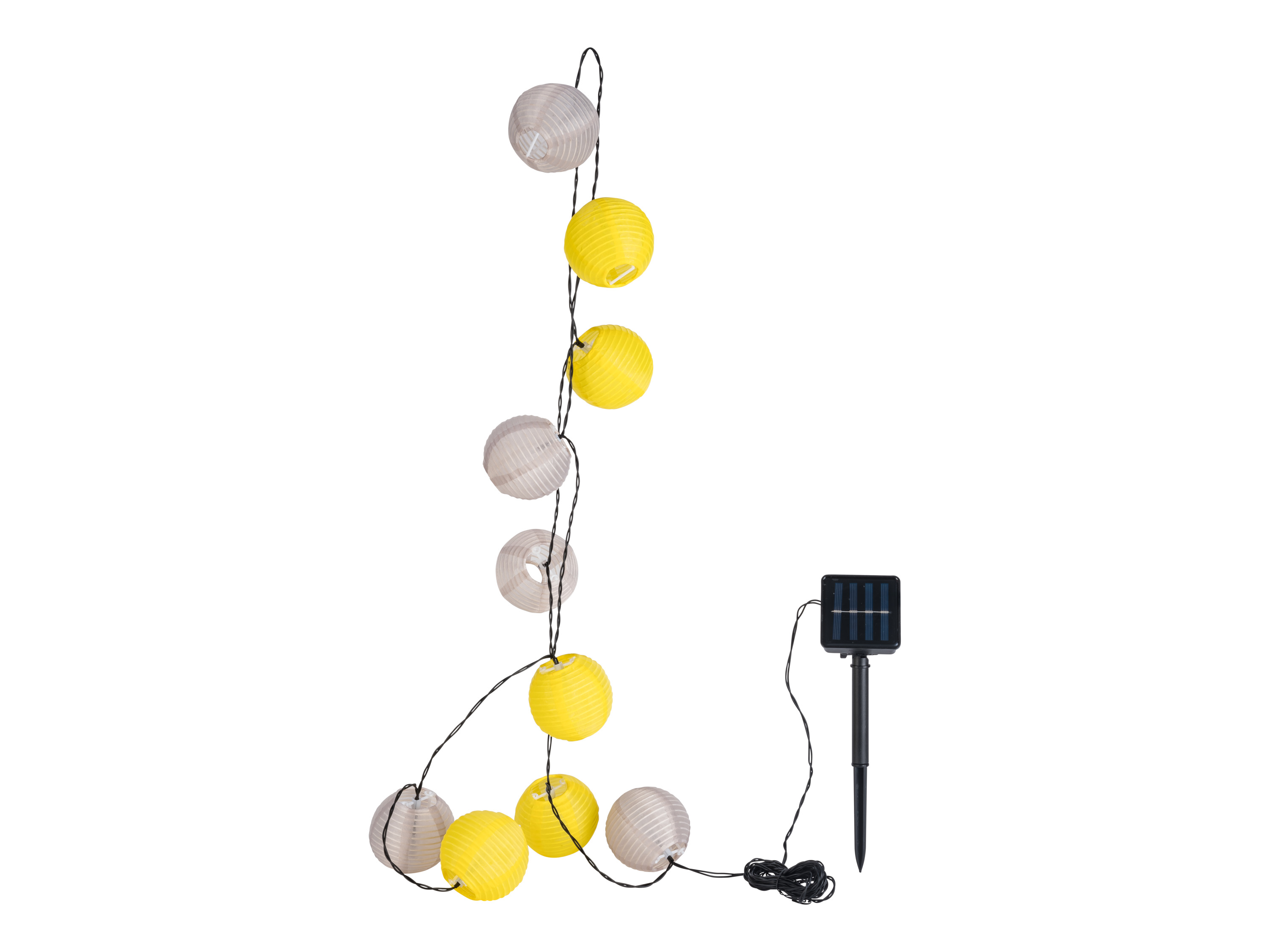 Livarno home Ozdoba ogrodowa LED Łańcuch świetlny, Szary/żółty