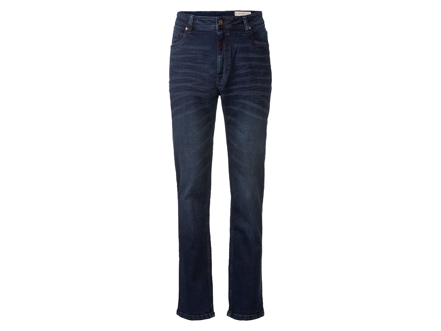 Livergy Jeansy męskie z bawełną, Straight Fit 46 30/32, Ciemnoniebieski