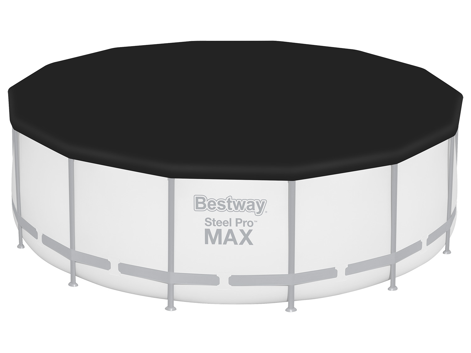 Bestway Plandeka Pvc, czarna, do okrągłych basenów Ø 401 cm