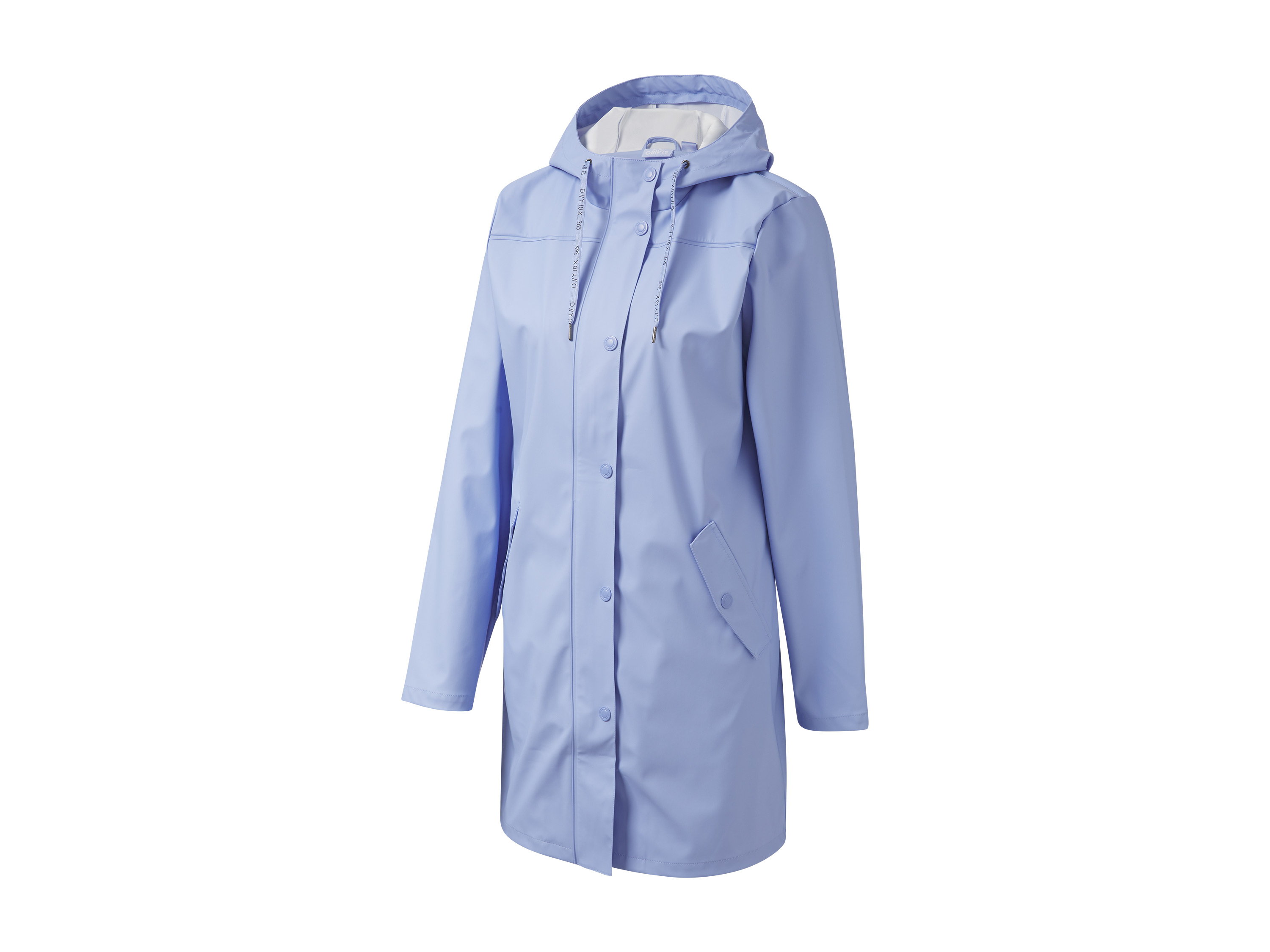 Crivit Parka przeciwdeszczowa damska, wiatro- i wodoodporna Niebieski, XS 32/34