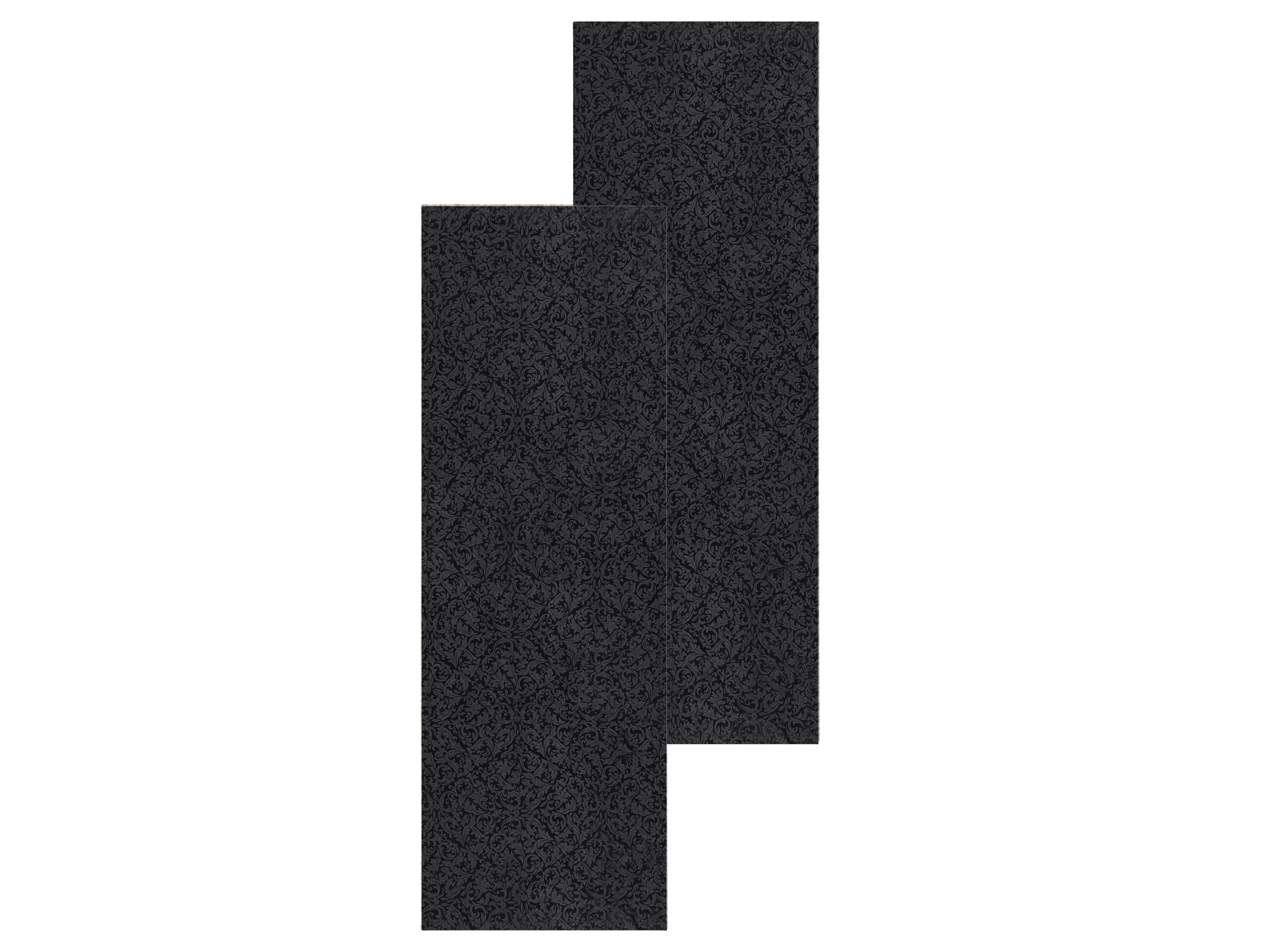 Livarno home Obrus lub zestaw bieżników z ekologiczną impregnacją 50 x 150 cm, Czarny