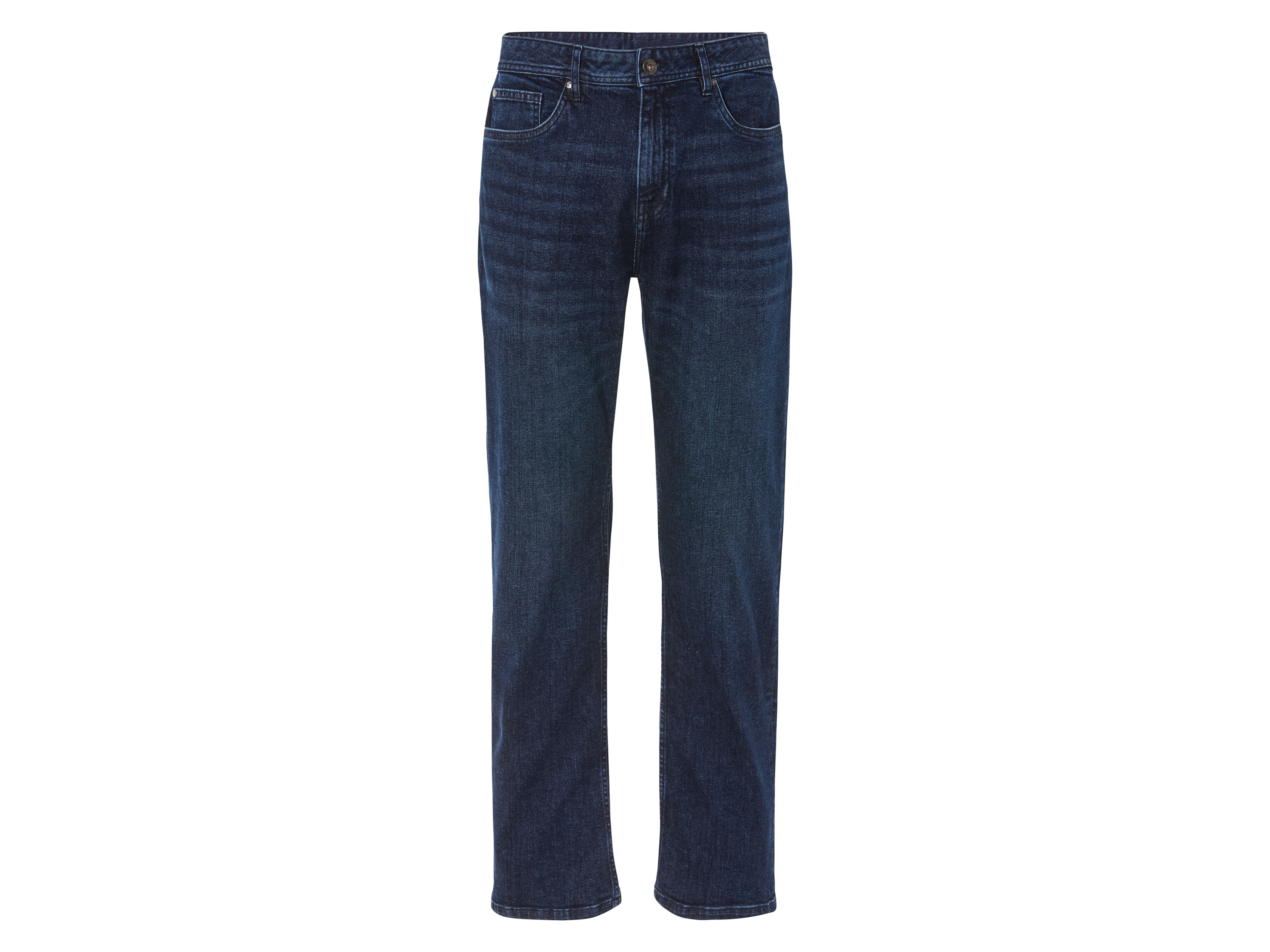 Livergy Jeansy męskie z bawełny, Relaxed Fit Niebieski, 48 32/32