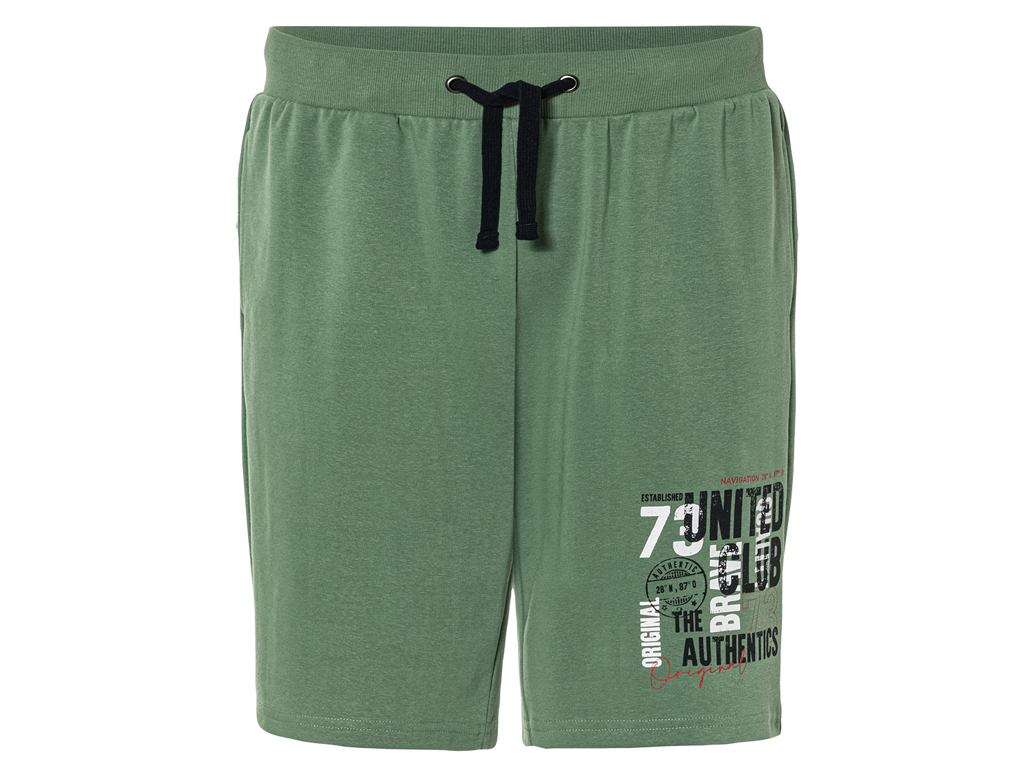 Livergy Bermudy dresowe męskie z bawełną M 48/50, Zielony