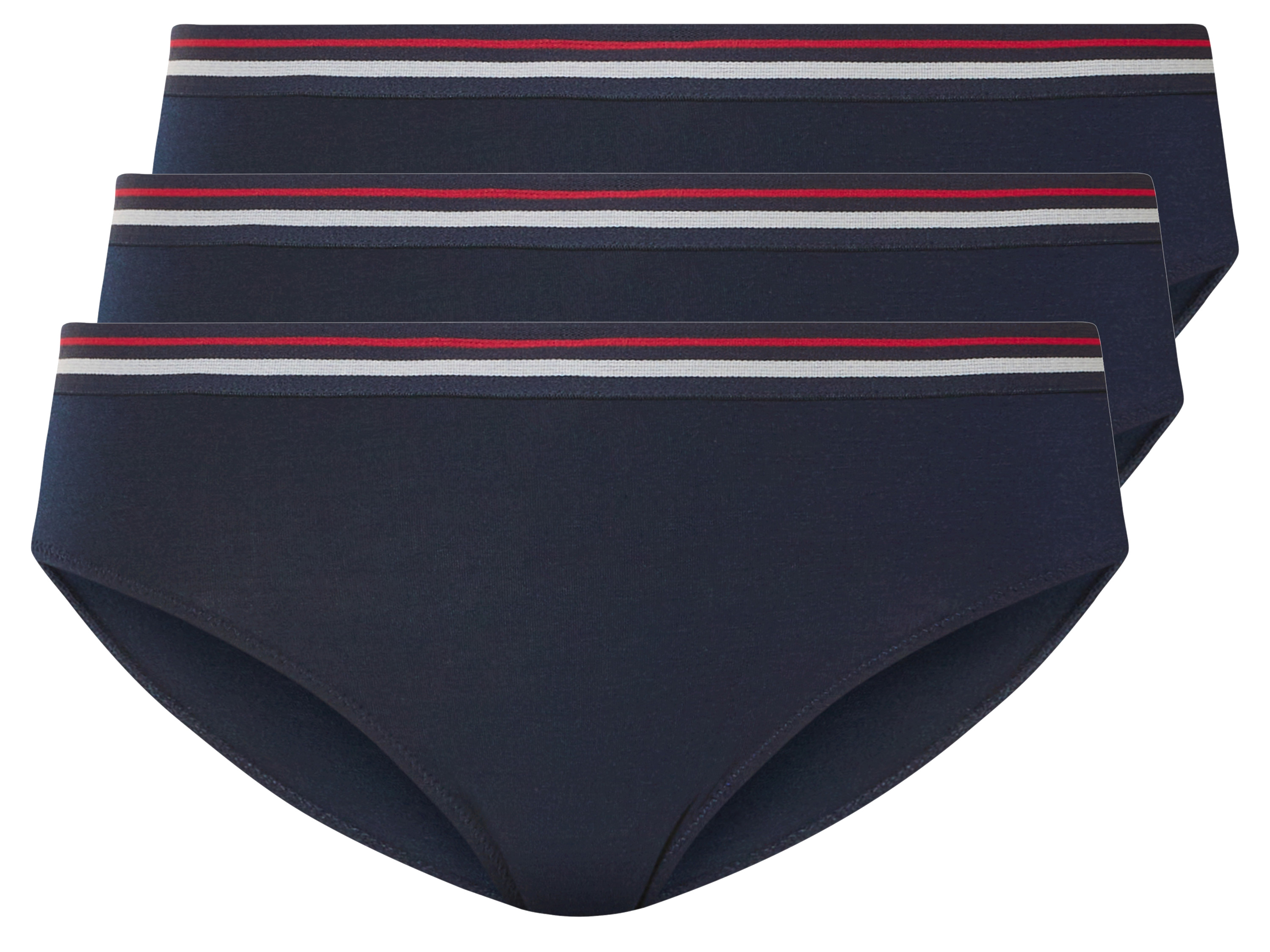 esmara Majtki figi damskie, 3 pary Granatowy, XL 48/50