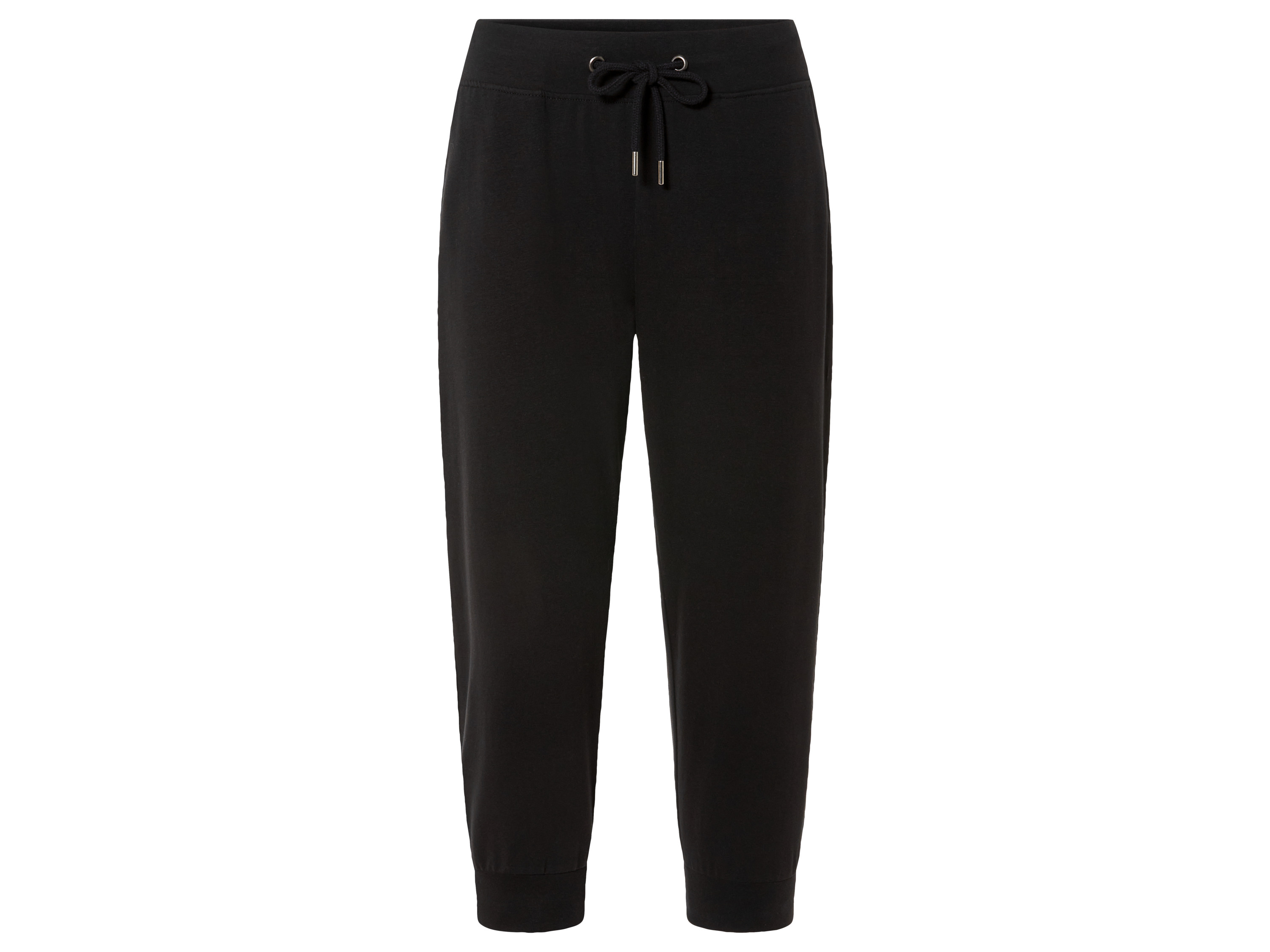 esmara Spodnie capri damskie z bawełną XS 32/34, Czarny