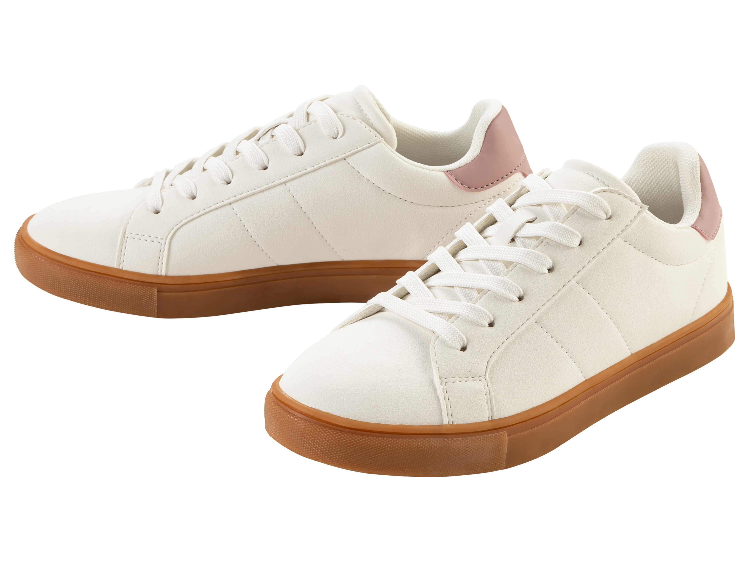 esmara Buty sneakersy damskie Biały/ różowy, 40