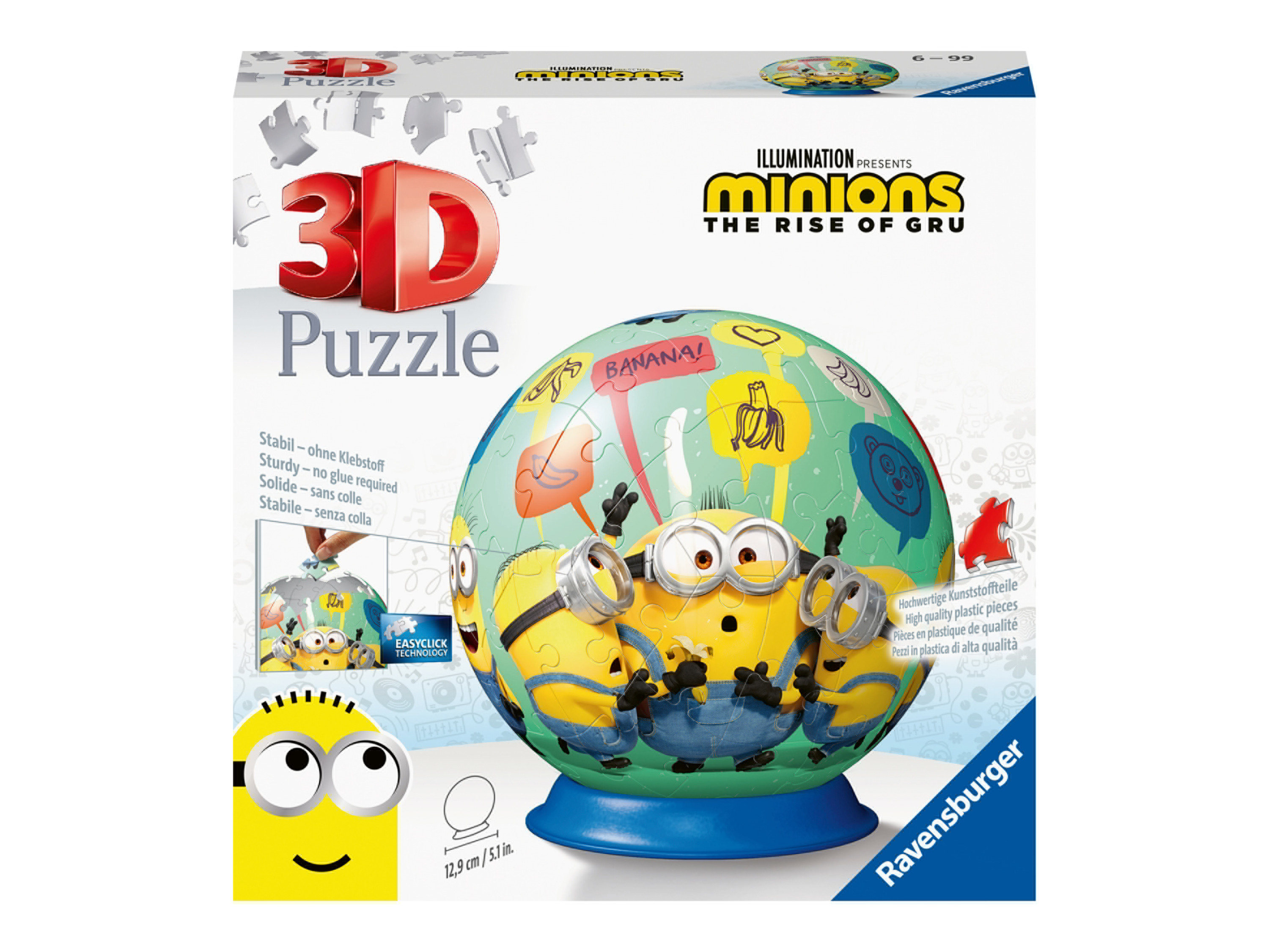 Ravensburger Puzzle Kula 3D, Ø 19 cm Minionki 2