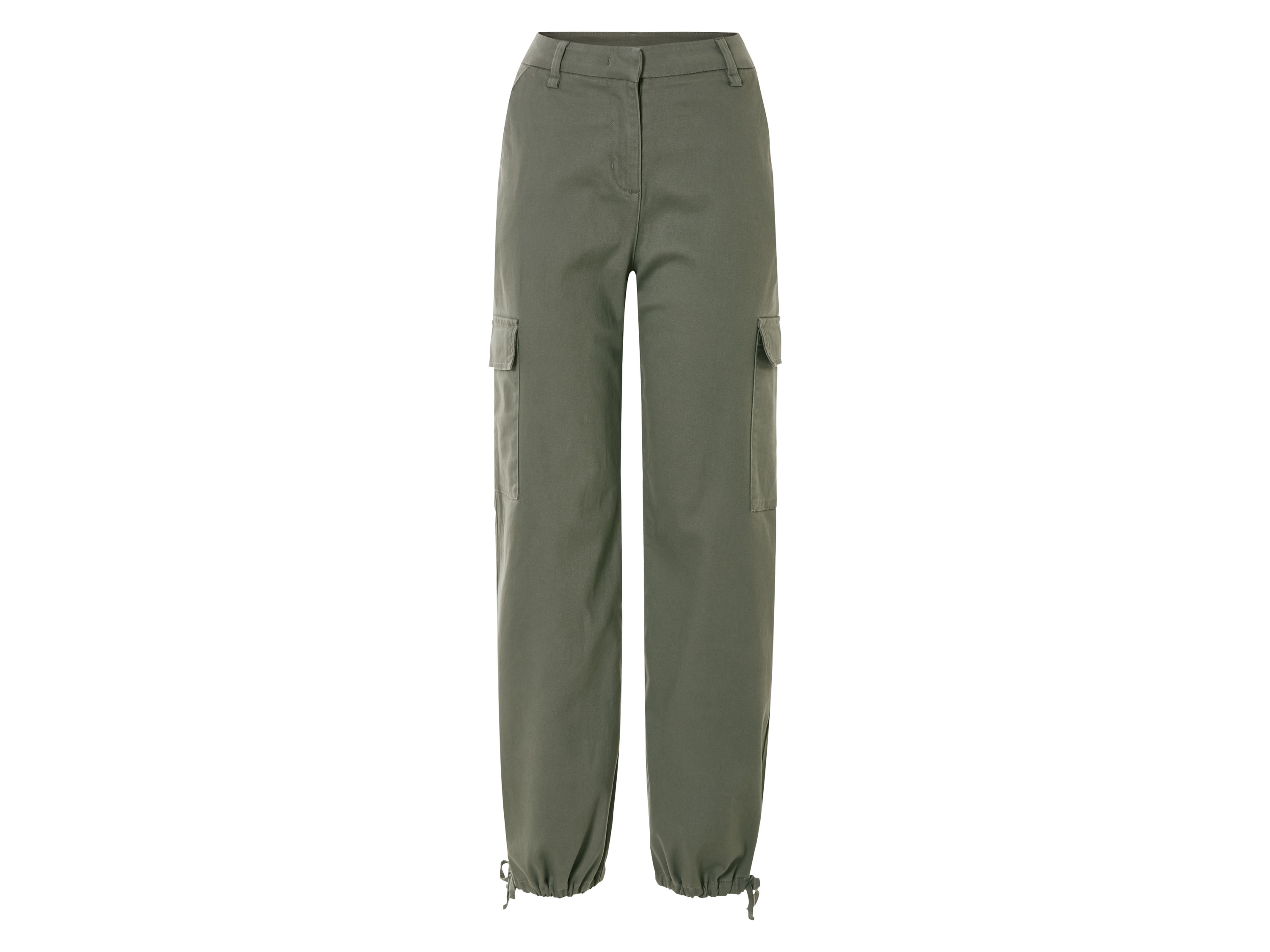 esmara Spodnie cargo damskie z bawełny Khaki, 36