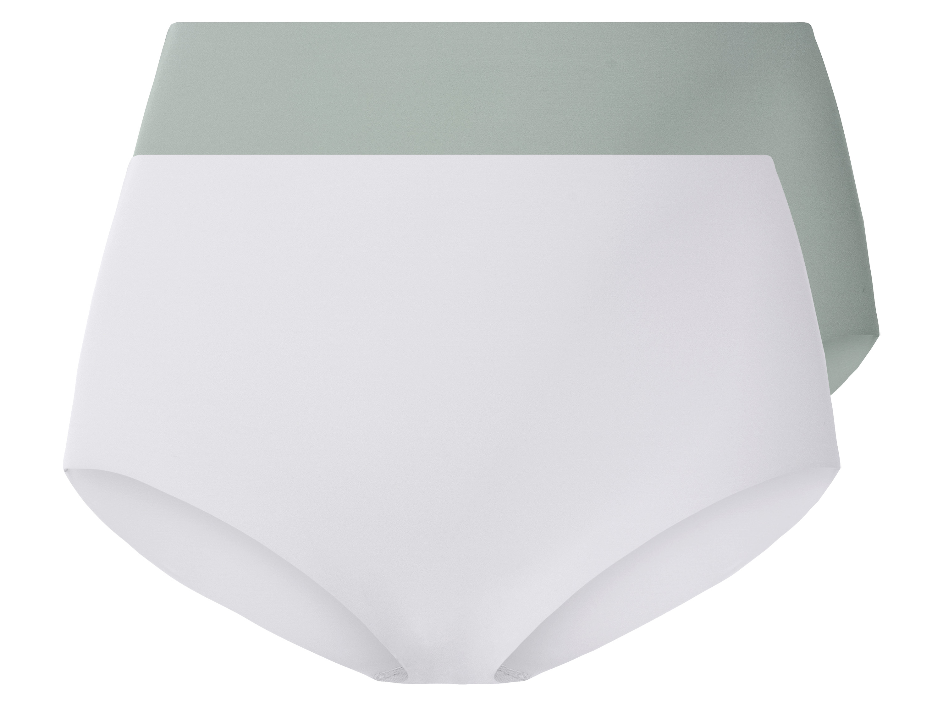 esmara Figi damskie modelujące cięte laserowo, 2 pary XXL 52-54, Miętowy/biały