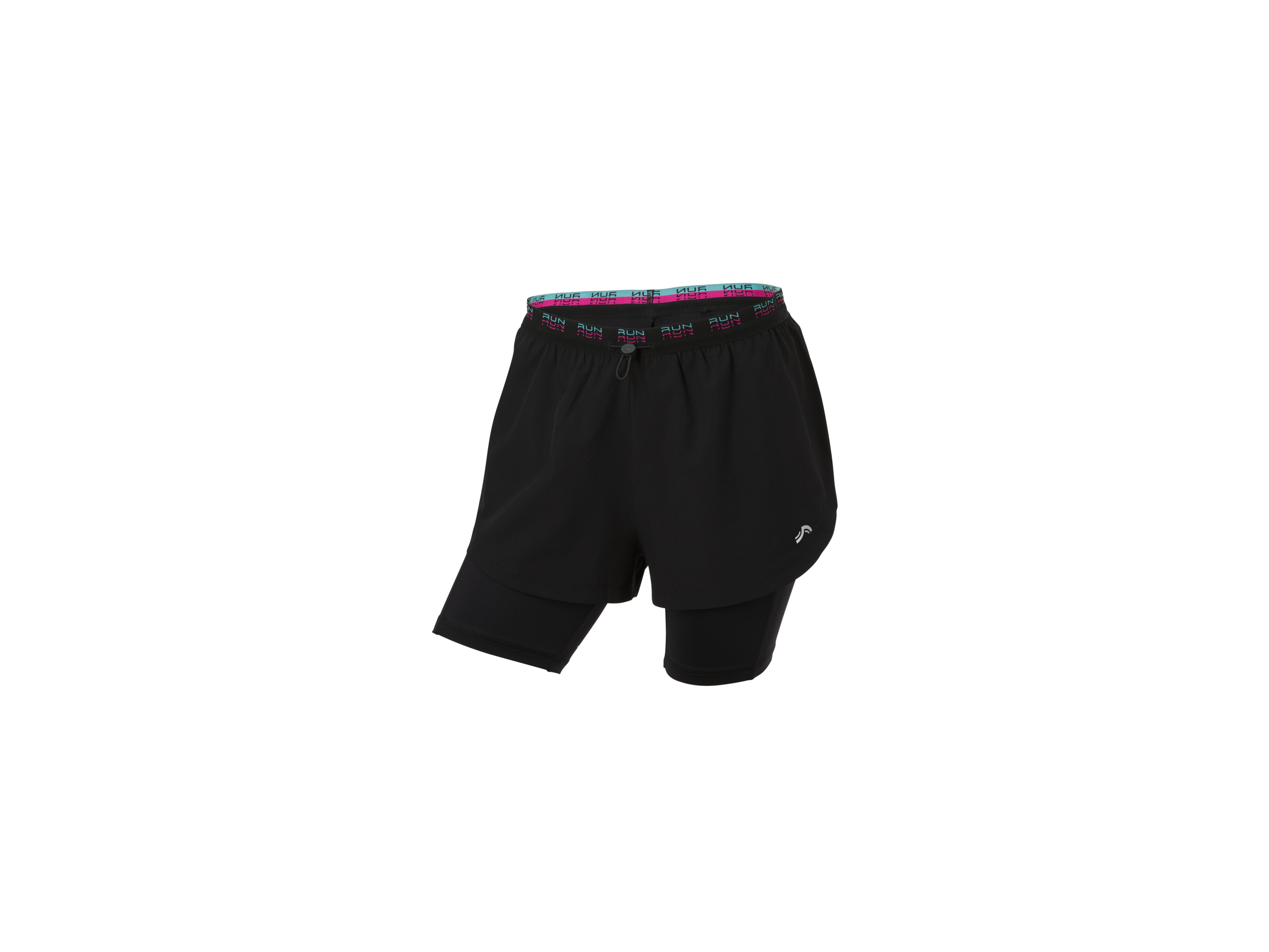 Crivit Szorty funkcyjne damskie z legginsami Czarny, L44/46