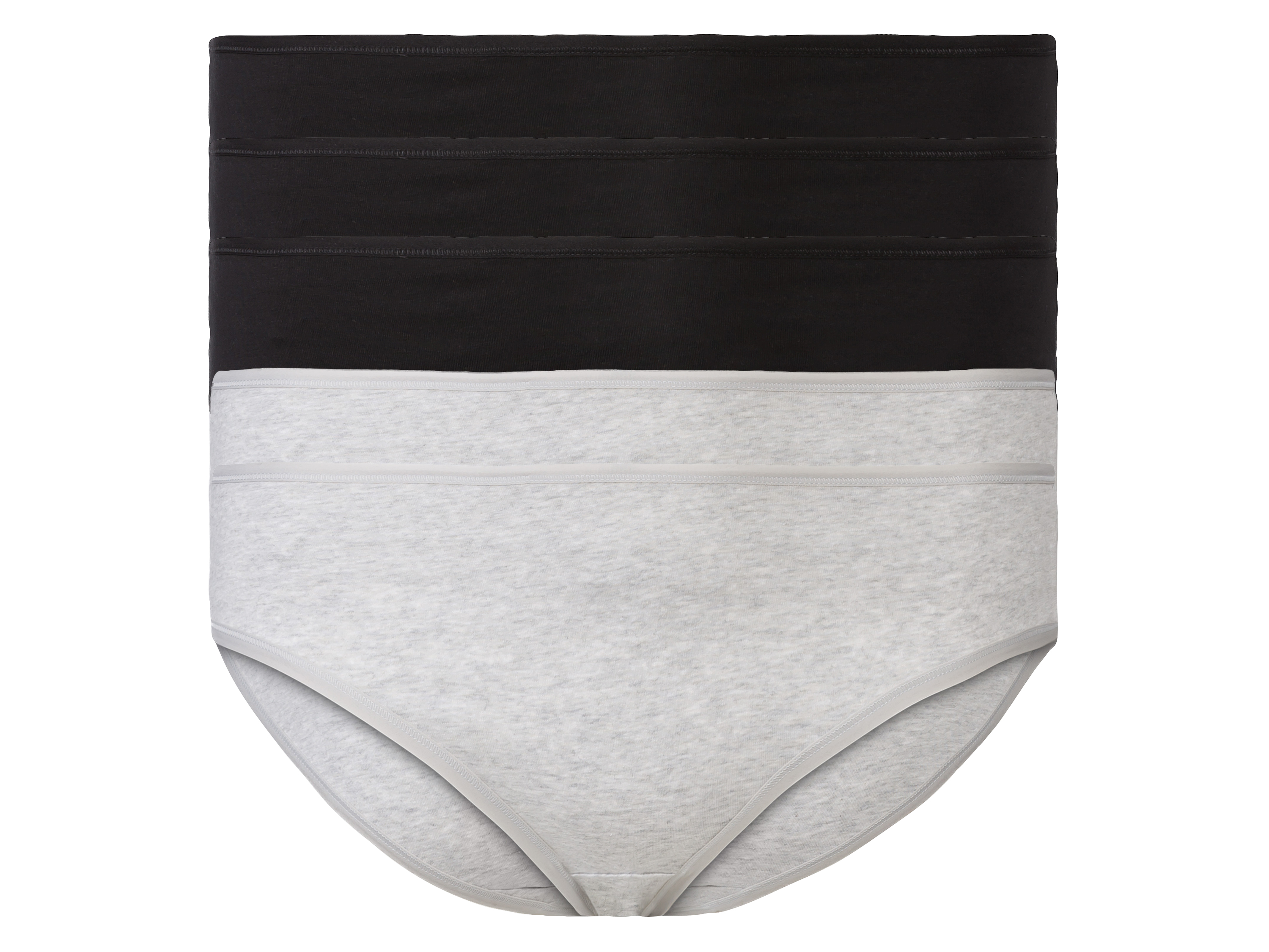 esmara Figi damskie z bawełną, 5 par 3Xl56/58, Czarny/ szary