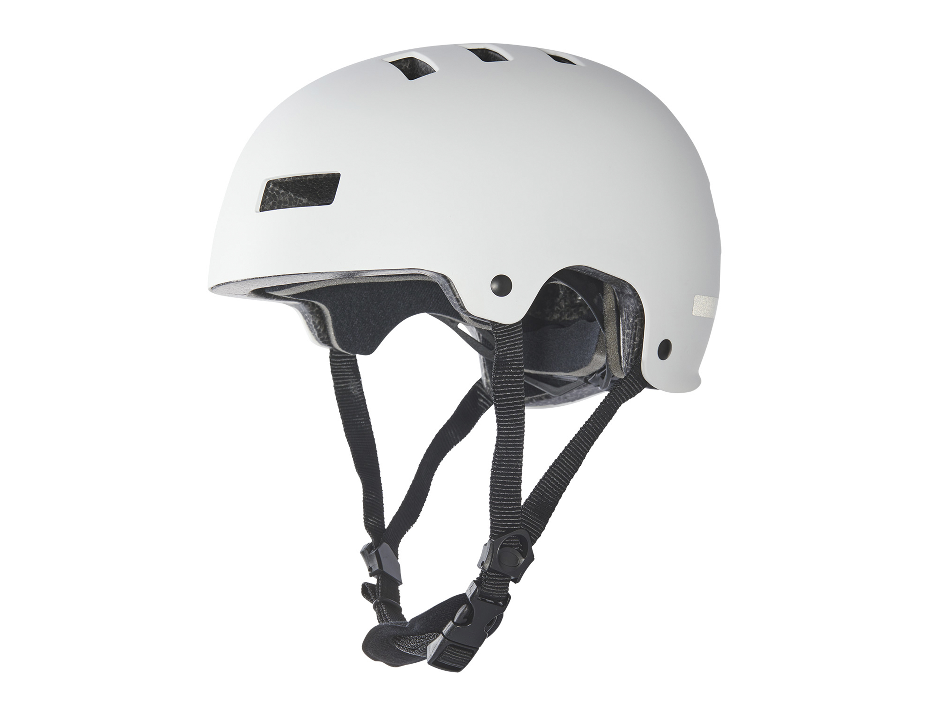 Crivit Kask dziecięcy do jazdy na rolkach, z diodami LED L/Xl, Biały