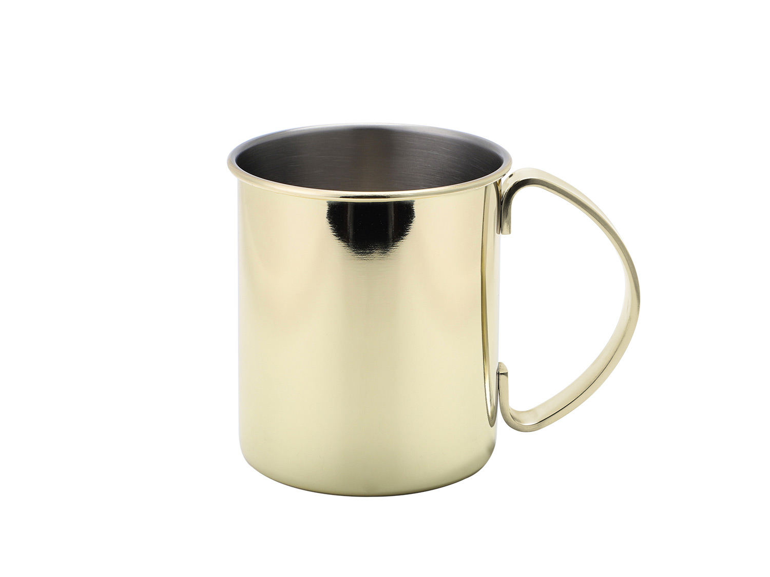 Echtwerk Zestaw kubków do Moscow Mule ze stali nierdzewnej 2 elementy, 480 ml, Złoty