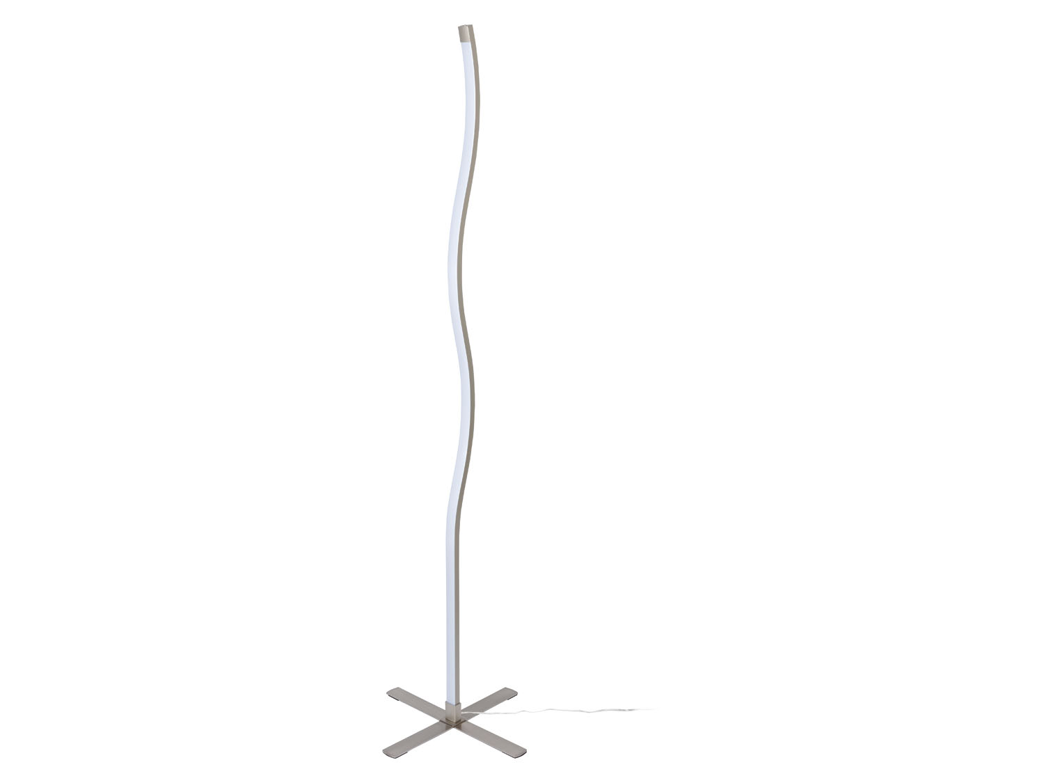 Livarno home Lampa stojąca LED w optyce matowego niklu Fale