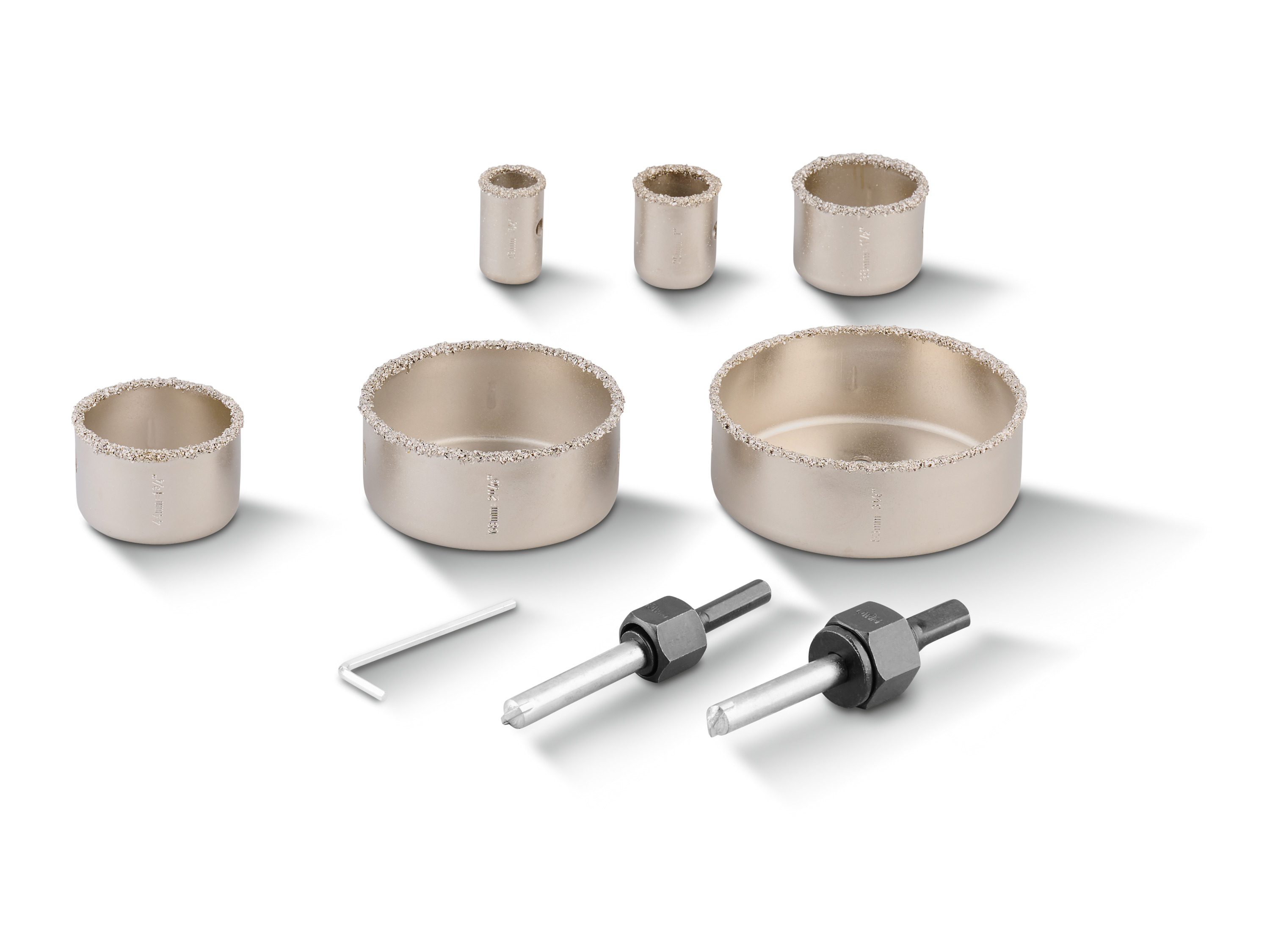 Parkside Zestaw otwornic bimetalowych / Zestaw otwornic z twardego metalu, 9 elementów Karbid