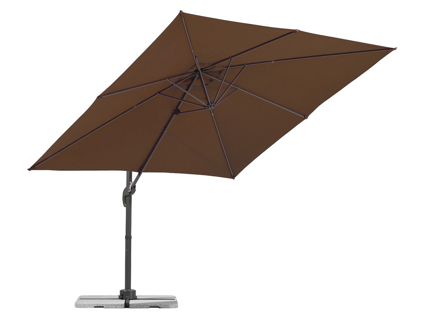 Schneider Parasol ogrodowy Valencia, 250 cm Mocca