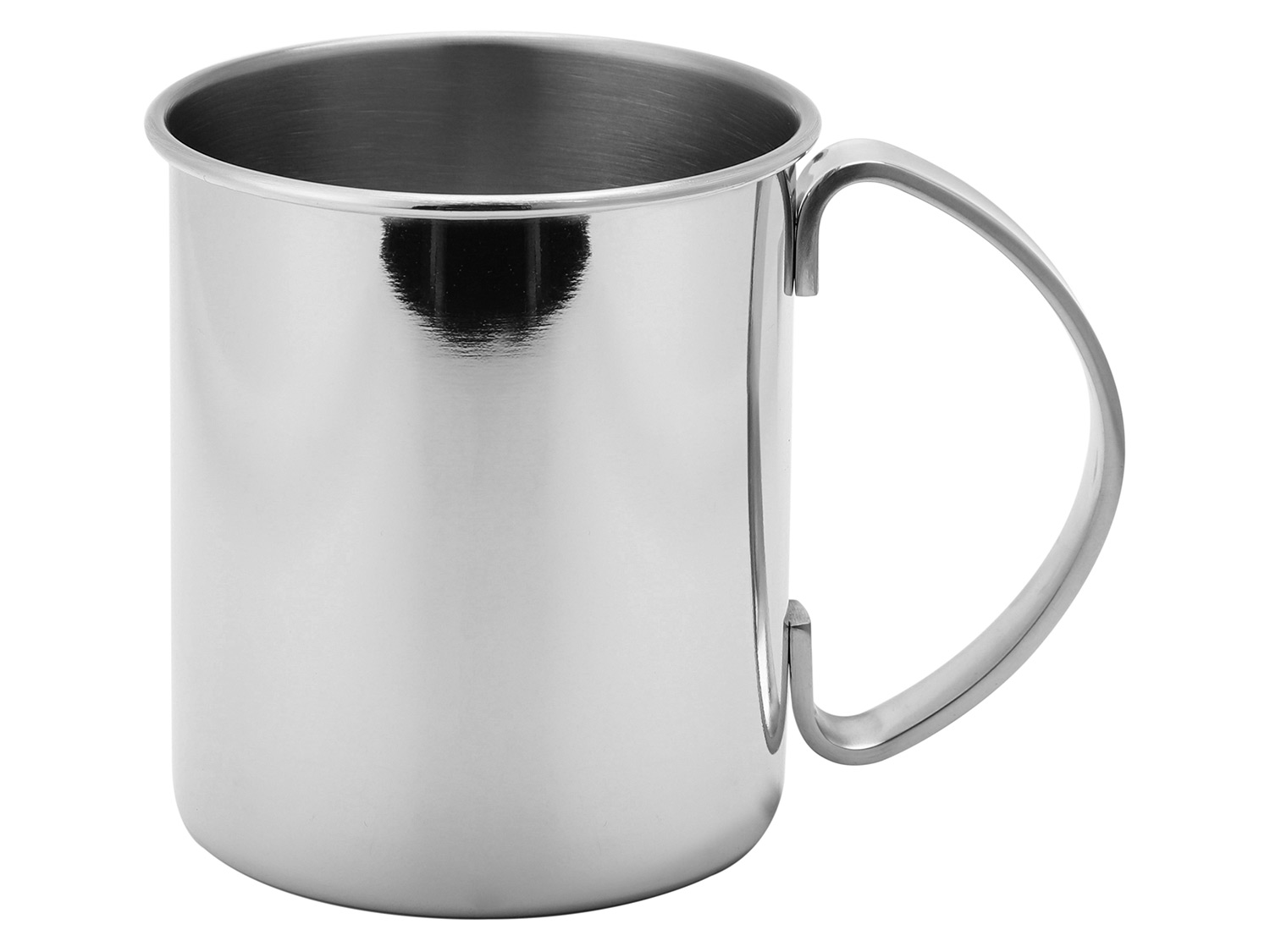 Echtwerk Zestaw kubków do Moscow Mule ze stali nierdzewnej 4 elementy, 480 ml, Srebrny
