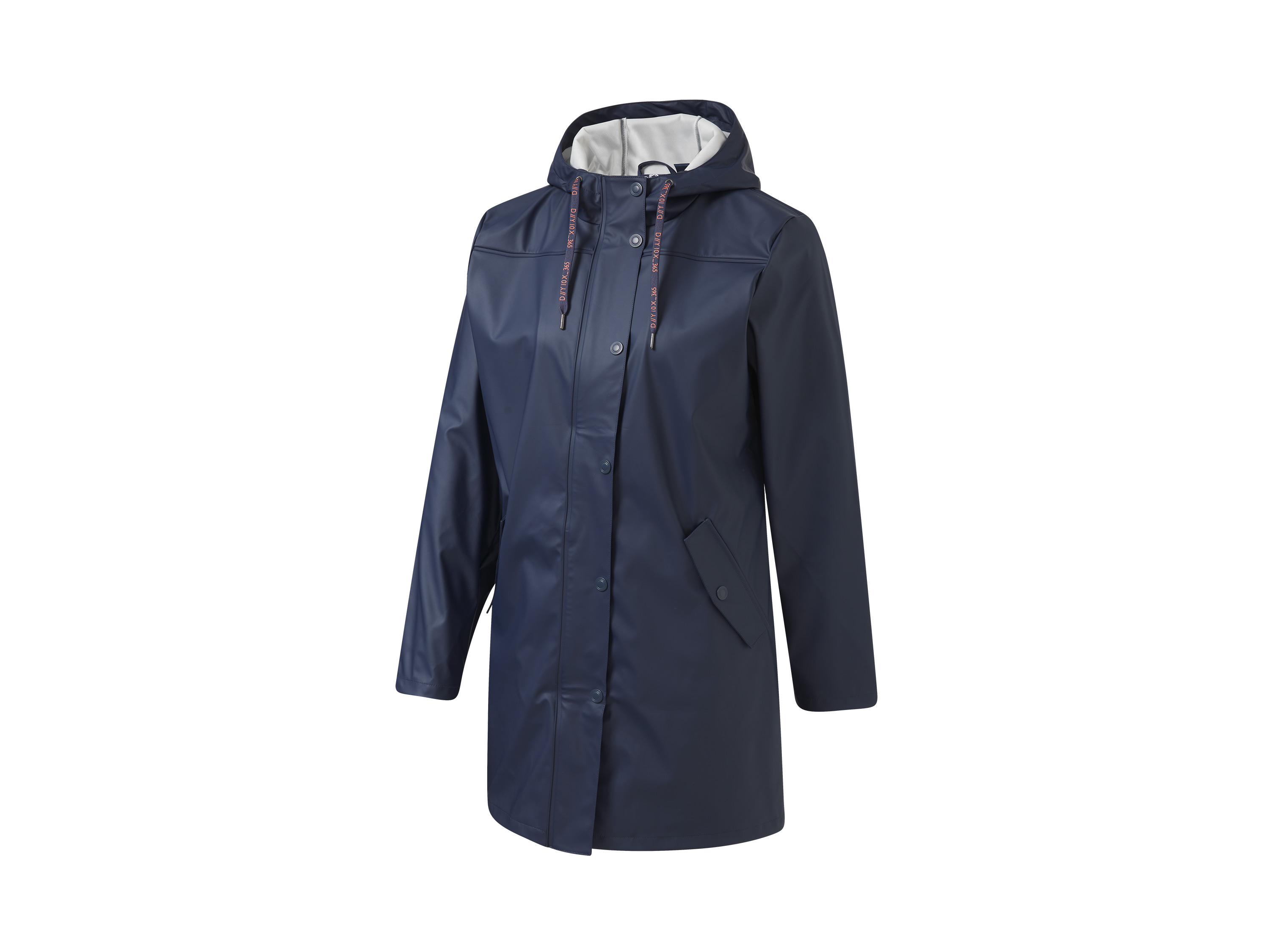 Crivit Parka przeciwdeszczowa damska, wiatro- i wodoodporna Granatowy, XS 32/34