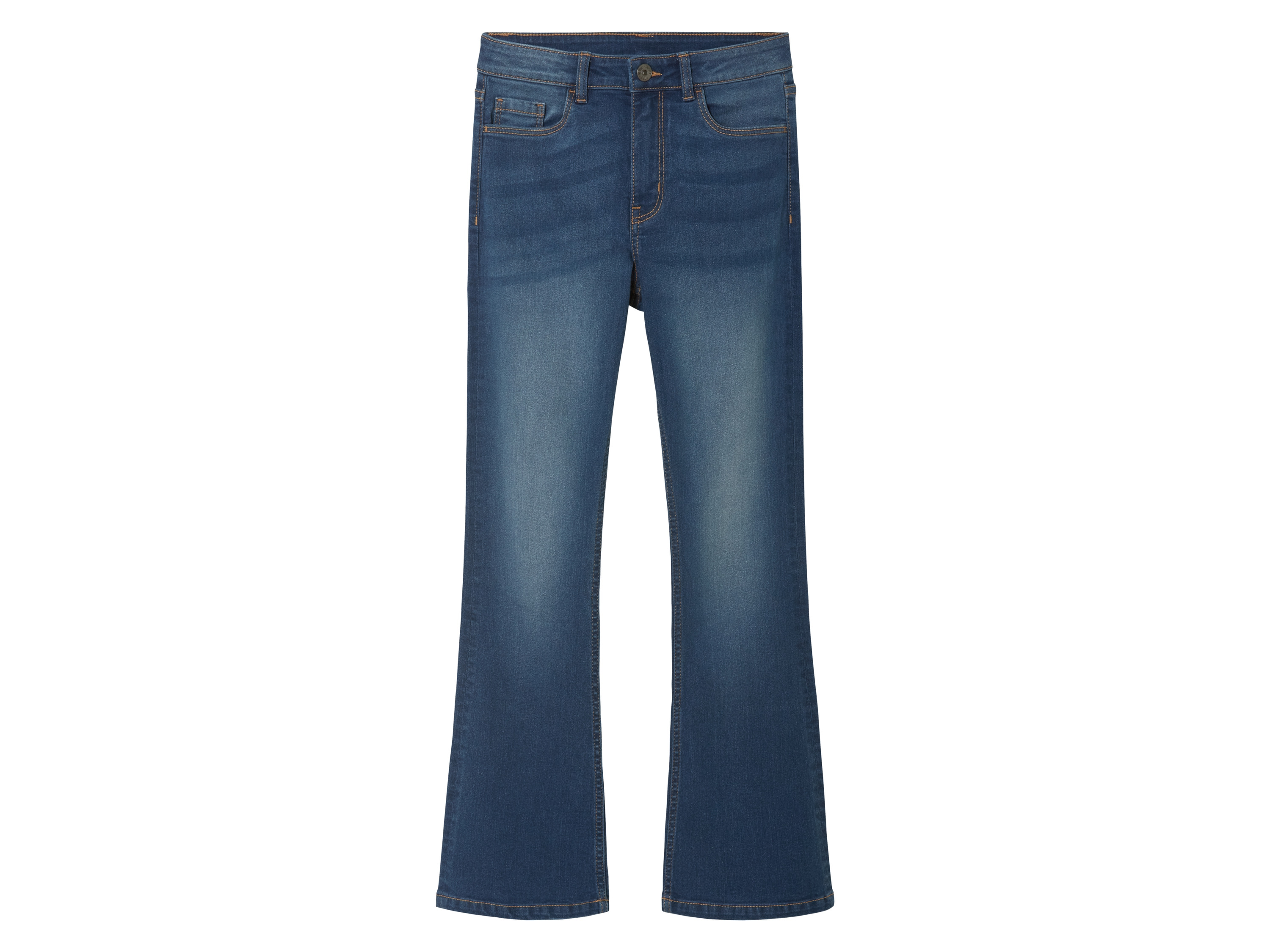 pepperts! Jeansy dziewczęce z bawełną, Flare Fit Niebieski, 152