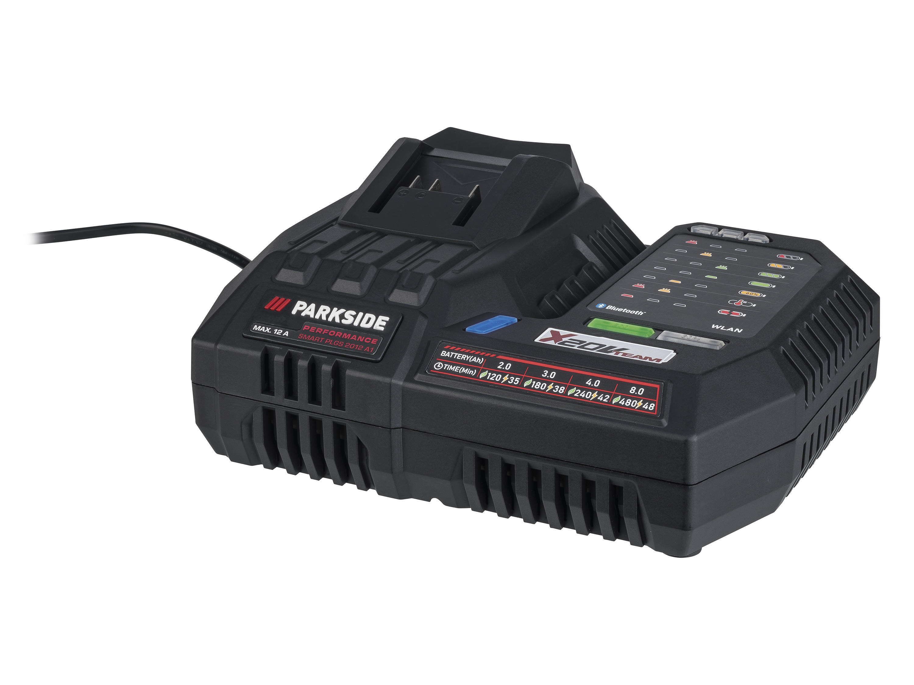 Parkside Performance Ładowarka akumulatorowa Smart 20 V, Plgs 2012 A1, 12 A