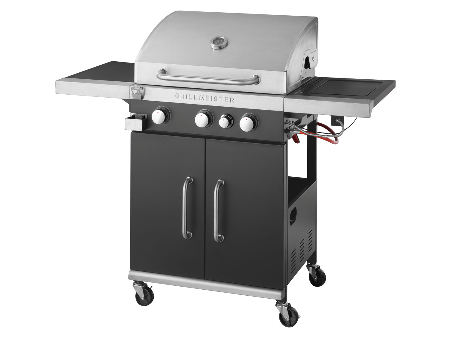 Grillmeister Grill gazowy, 3 palniki + 1, 14,4 kW