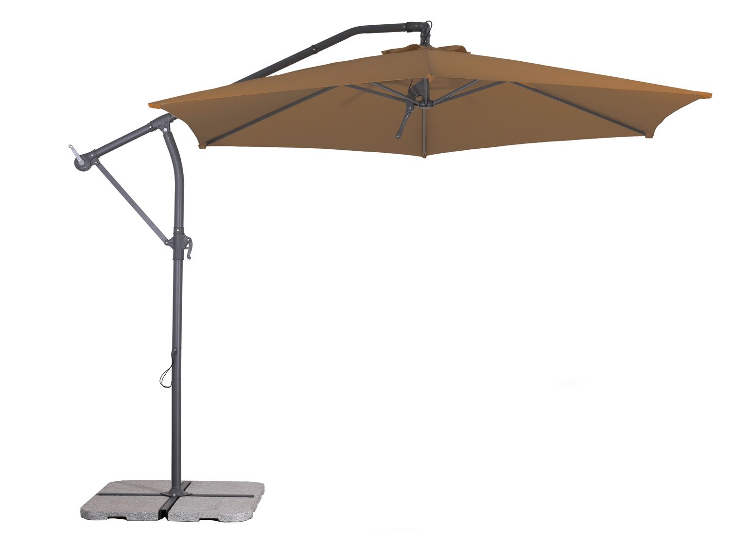 Schneider Parasol Palmera, 300 cm Mocca