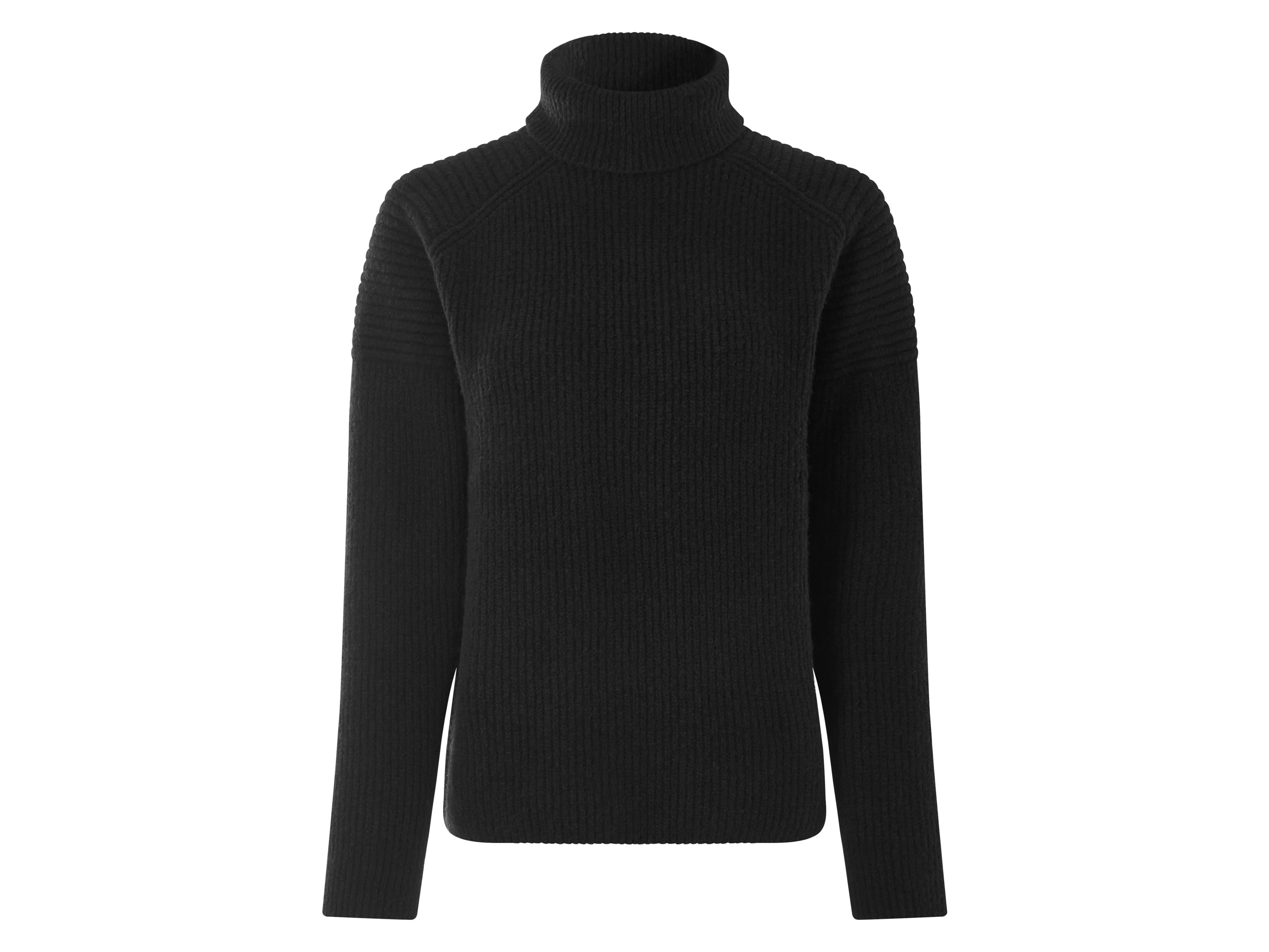 esmara Sweter damski z dodatkiem wełny XS 32/34, Czarny