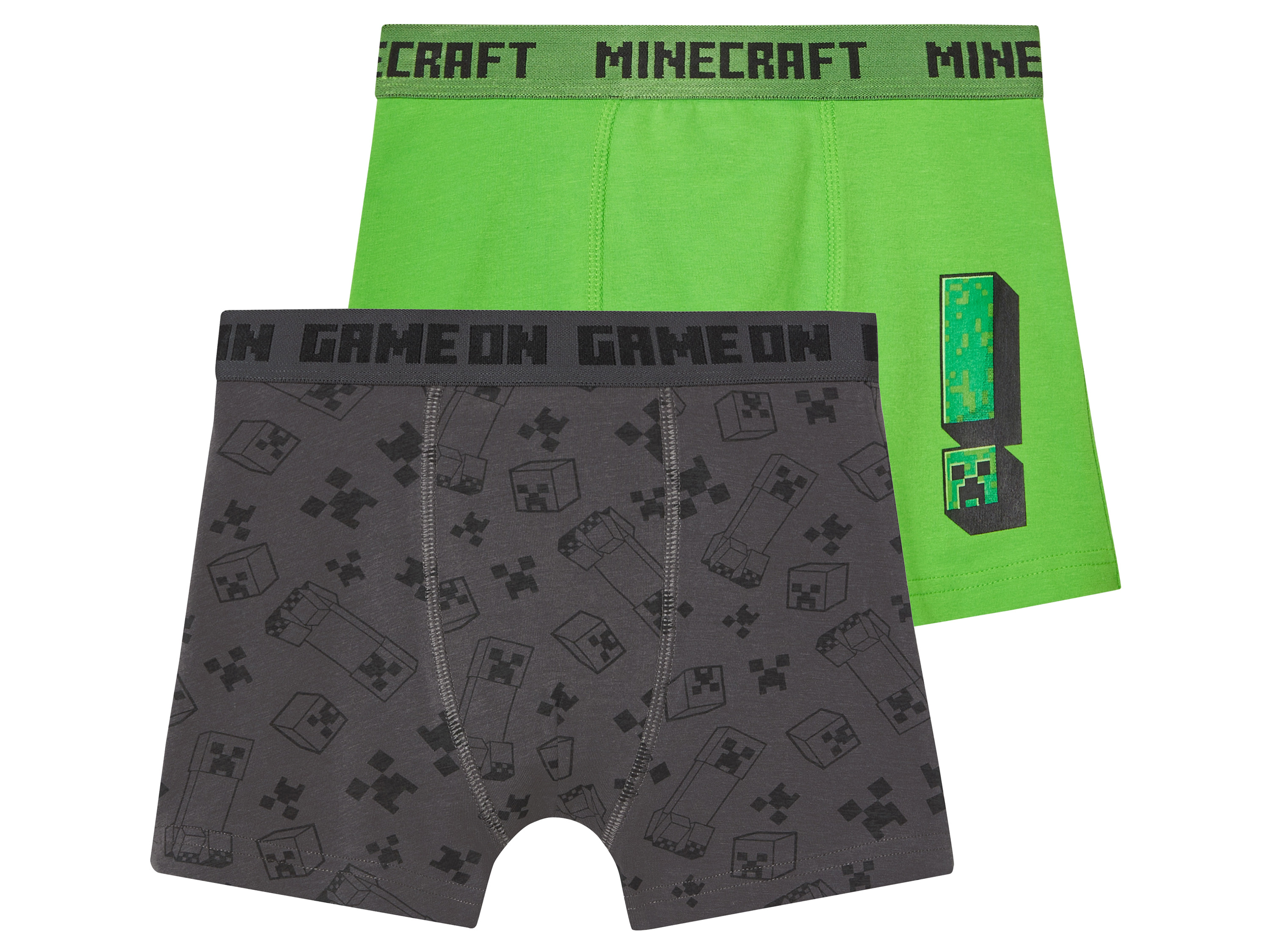 Majtki bokserki młodzieżowe, 2 pary Minecraft, 134/140
