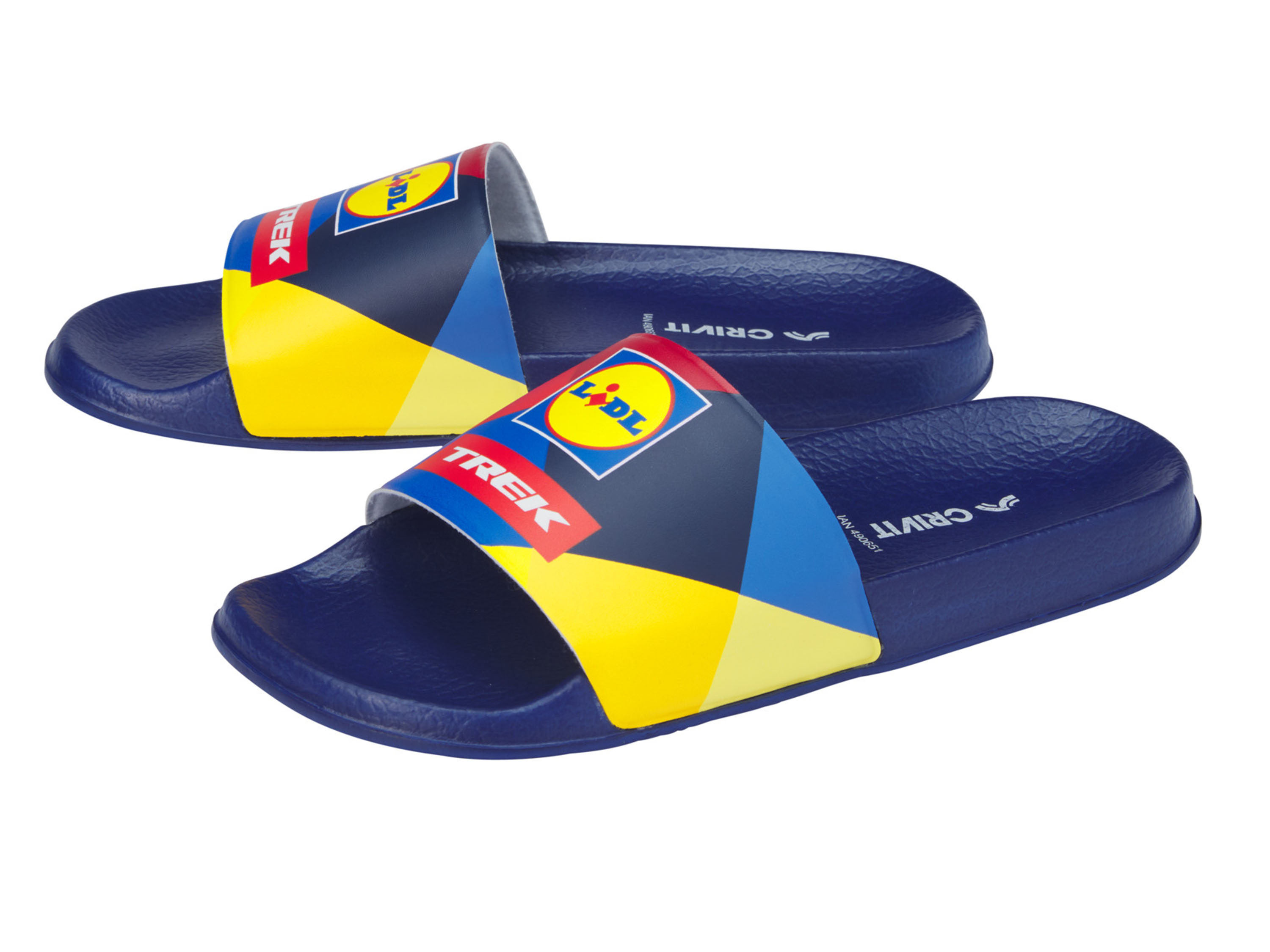Crivit Klapki z kolekcji Lidl-Trek Granatowy/czerwony, 40