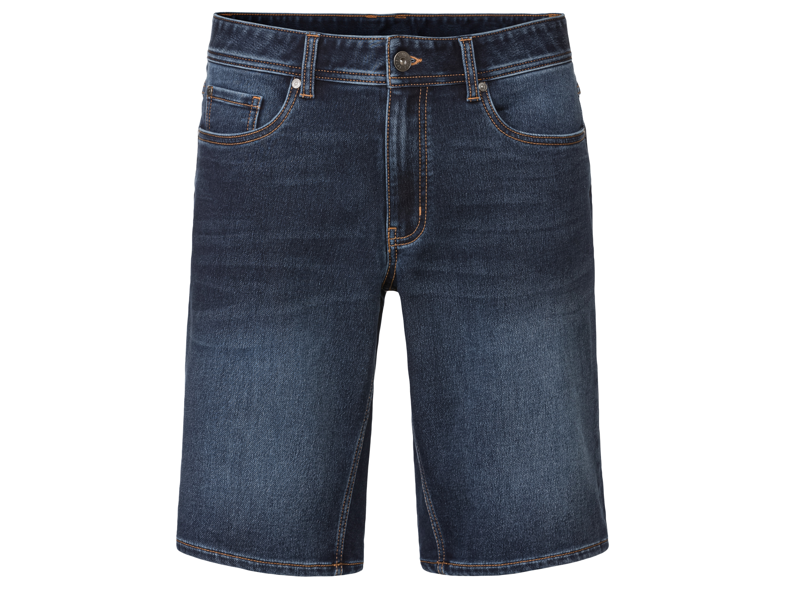 Livergy Bermudy męskie z jeansu dresowego 50, Ciemnoniebieski