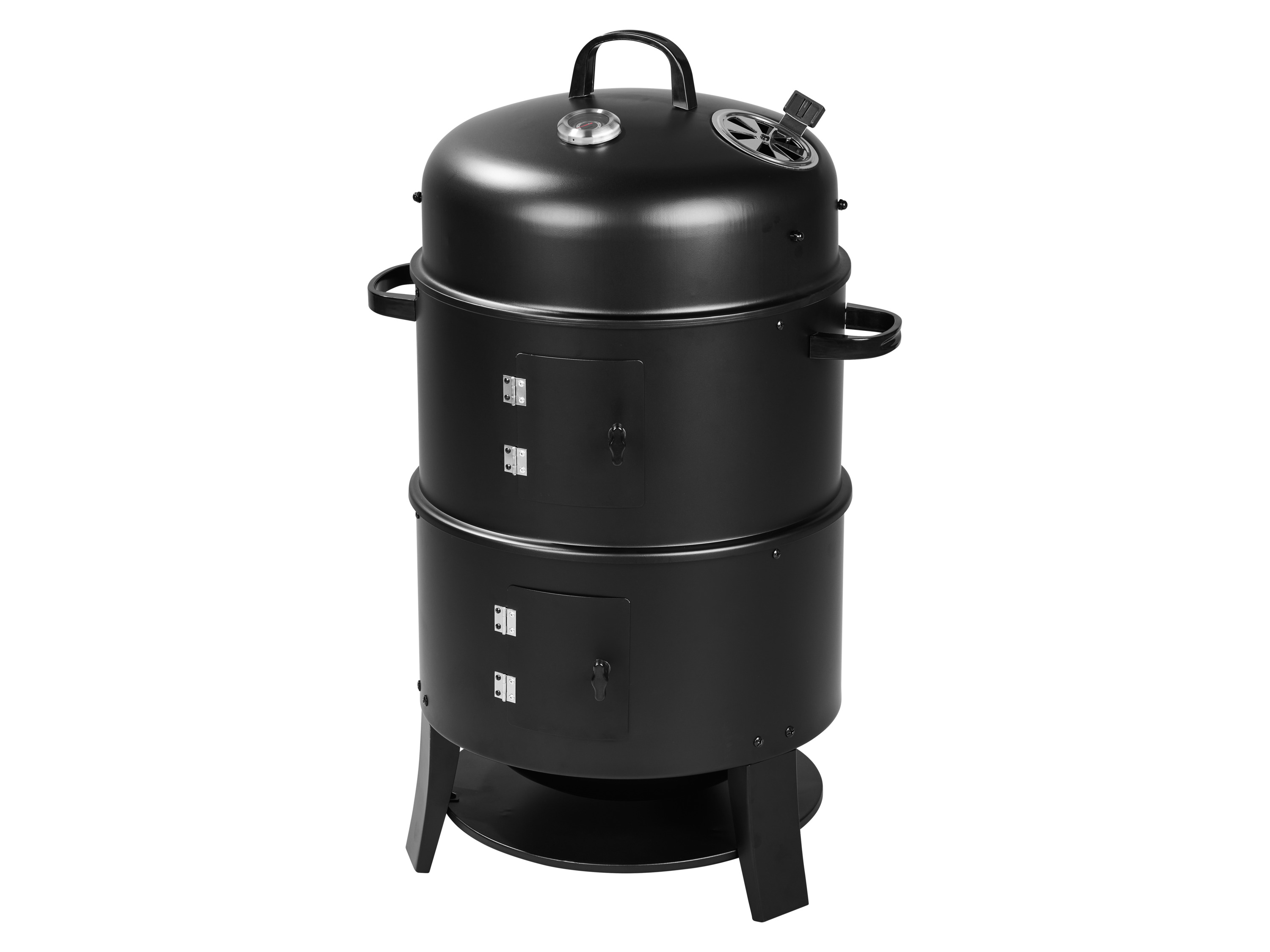 Grillmeister Wędzarnia 3w1 Kansas, 6 haków wędzarniczych, Ø 40 cm