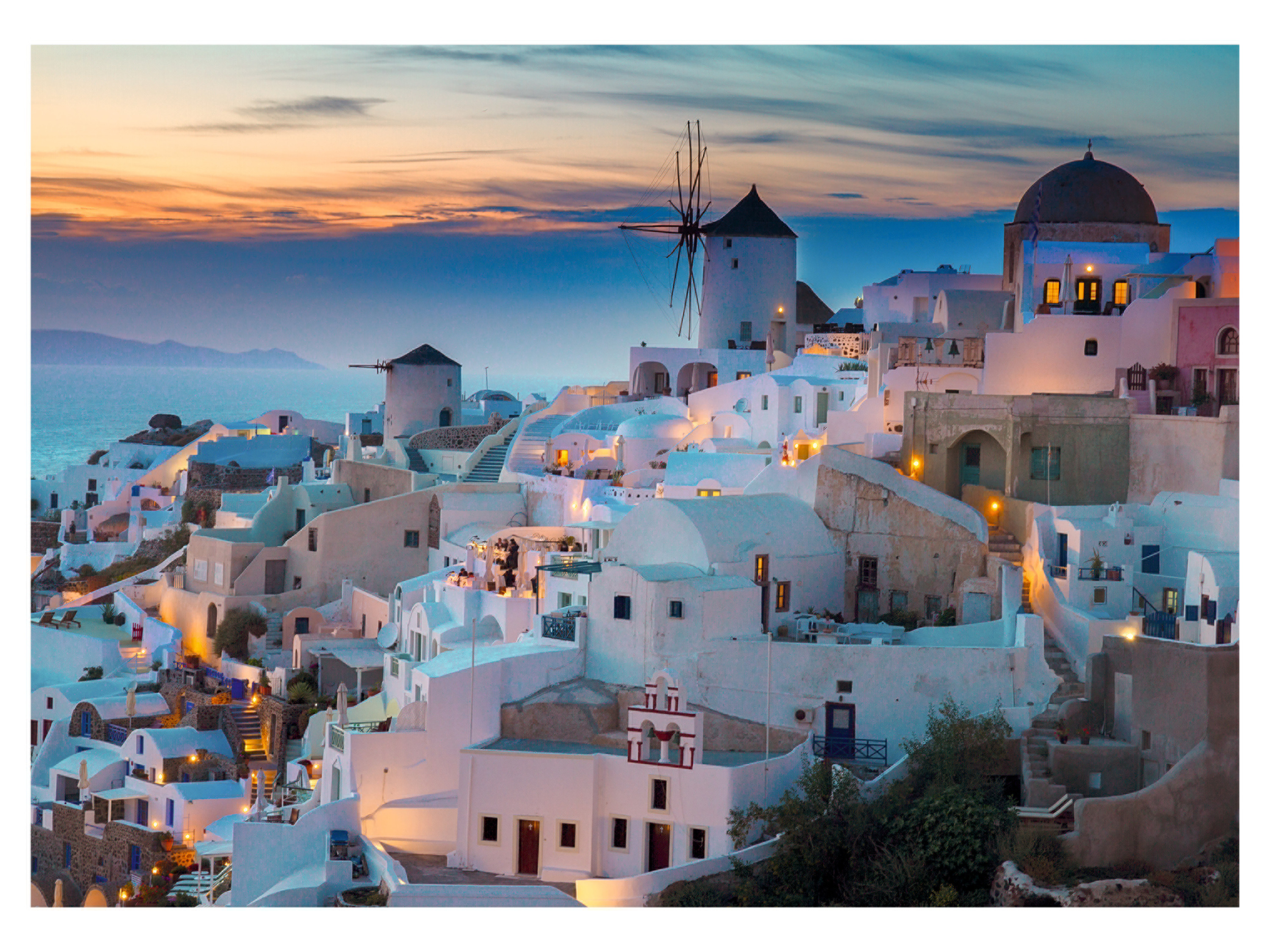 Ravensburger Puzzle 1000 elementów Wieczór na Santorini